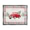 Stupell Industries Simple Life Is Best Plaid Truck Framed Floater Canvas Wall Art